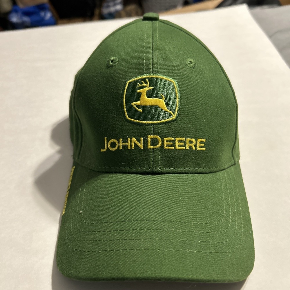 John Deere Owner's Edition Strapback Hat Baseball Cap Green Embroidered Logo